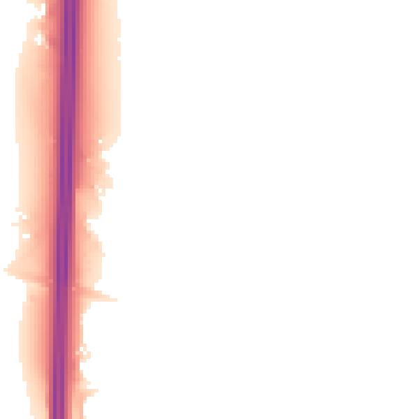 Night-time road noise heatmap for RH6 9QW