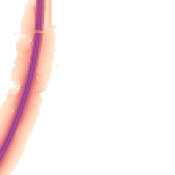 Night-time road noise heatmap for RH6 9RD