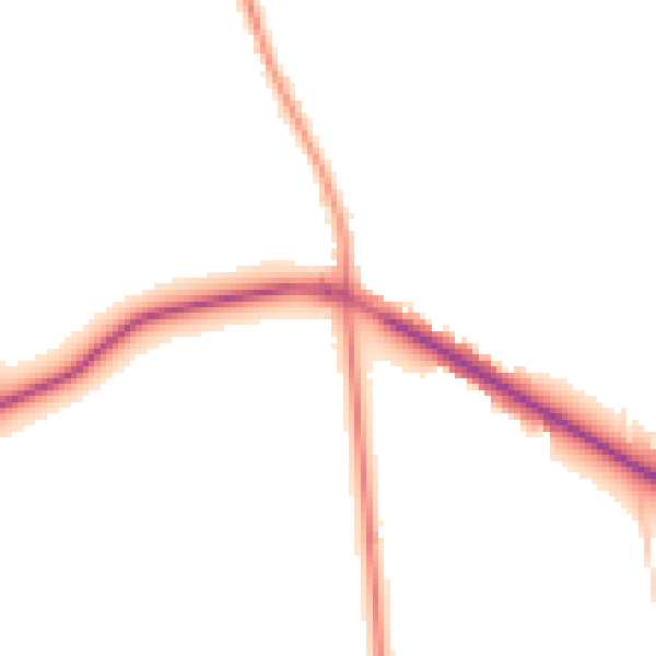 Daytime road noise heatmap for RH6 9RR