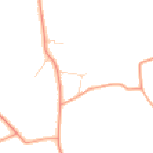 Daytime road noise heatmap for RH6 9RZ