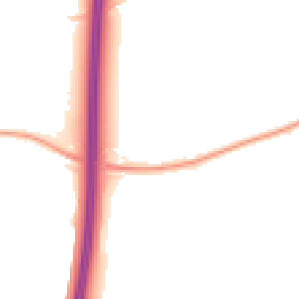Night-time road noise heatmap for RH6 9TE