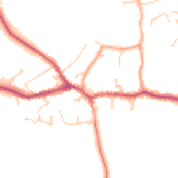 Daytime road noise heatmap for RH7 6AL