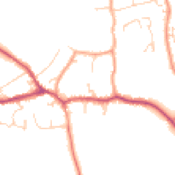 Daytime road noise heatmap for RH7 6AS