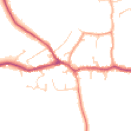 Daytime road noise heatmap for RH7 6AU