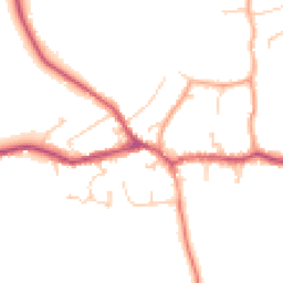 Daytime road noise heatmap for RH7 6BB