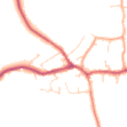 Daytime road noise heatmap for RH7 6BE