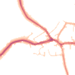 Daytime road noise heatmap for RH7 6BH