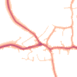 Daytime road noise heatmap for RH7 6BW