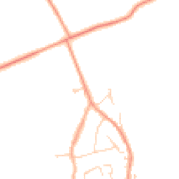 Daytime road noise heatmap for RH7 6DA