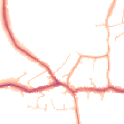 Daytime road noise heatmap for RH7 6DH