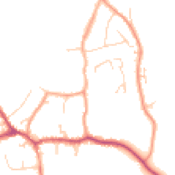 Daytime road noise heatmap for RH7 6DQ