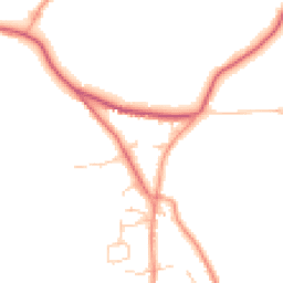 Daytime road noise heatmap for RH7 6HZ