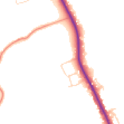 Daytime road noise heatmap for RH7 6JY