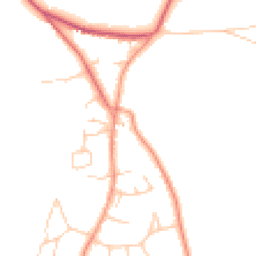 Daytime road noise heatmap for RH7 6QE