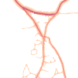 Daytime road noise heatmap for RH7 6QF