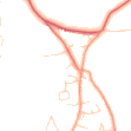 Daytime road noise heatmap for RH7 6QL