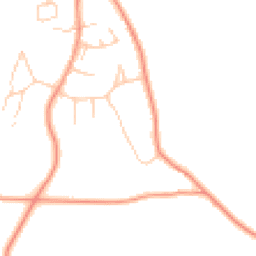 Daytime road noise heatmap for RH7 6RQ