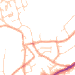 Daytime road noise heatmap for RH8 0AA