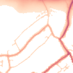 Daytime road noise heatmap for RH8 0AR