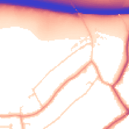 Daytime road noise heatmap for RH8 0AW