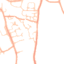 Daytime road noise heatmap for RH8 0BF