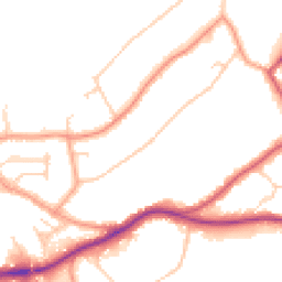Daytime road noise heatmap for RH8 0BX