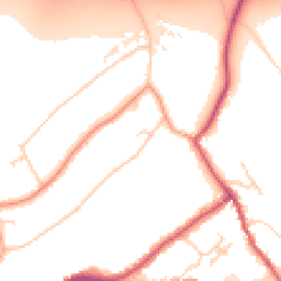 Daytime road noise heatmap for RH8 0BY
