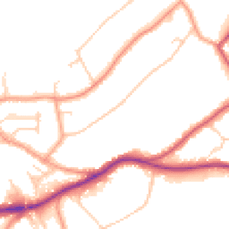 Daytime road noise heatmap for RH8 0DA