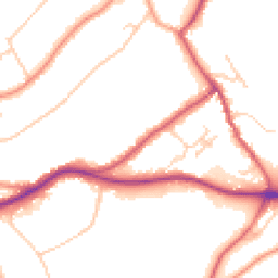Daytime road noise heatmap for RH8 0DH
