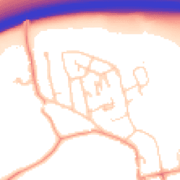 Daytime road noise heatmap for RH8 0EY