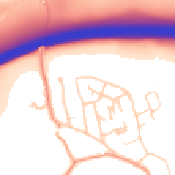 Daytime road noise heatmap for RH8 0GG