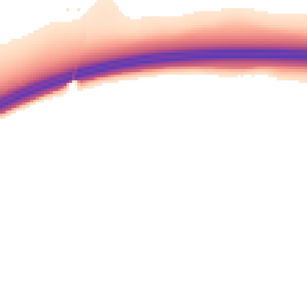 Night-time road noise heatmap for RH8 0GG