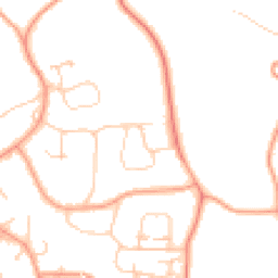 Daytime road noise heatmap for RH8 0HT