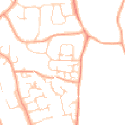 Daytime road noise heatmap for RH8 0JH