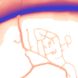 Daytime road noise heatmap for RH8 0LT