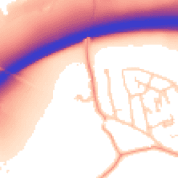 Daytime road noise heatmap for RH8 0NF