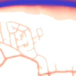 Daytime road noise heatmap for RH8 0NZ