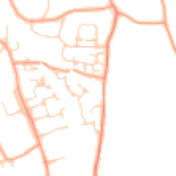 Daytime road noise heatmap for RH8 0RY