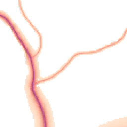 Daytime road noise heatmap for RH8 0SF