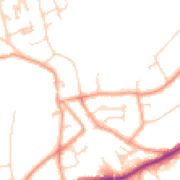 Daytime road noise heatmap for RH8 0UA