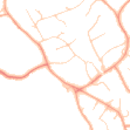 Daytime road noise heatmap for RH8 9EA