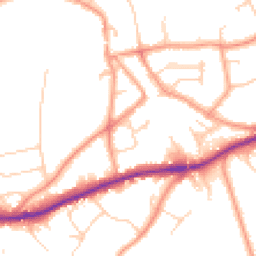 Daytime road noise heatmap for RH8 9FJ