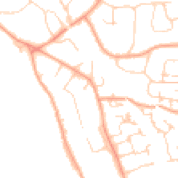 Daytime road noise heatmap for RH8 9JF