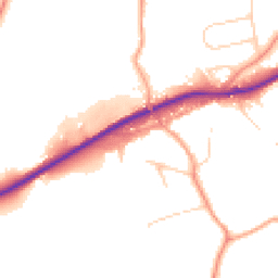 Daytime road noise heatmap for RH8 9JS