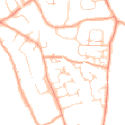 Daytime road noise heatmap for RH8 9NL