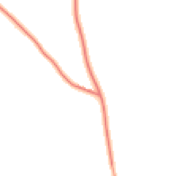 Daytime road noise heatmap for RH8 9NR