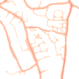Daytime road noise heatmap for RH8 9QF