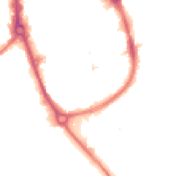 Night-time road noise heatmap for RM1 1AJ