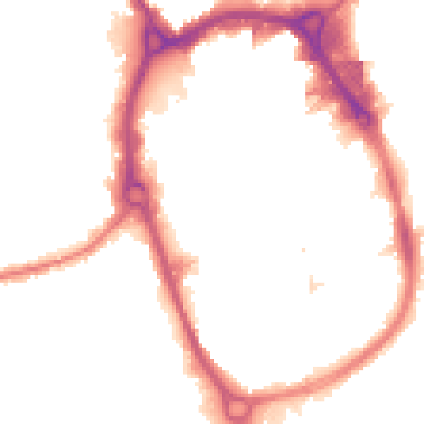 Night-time road noise heatmap for RM1 1AU