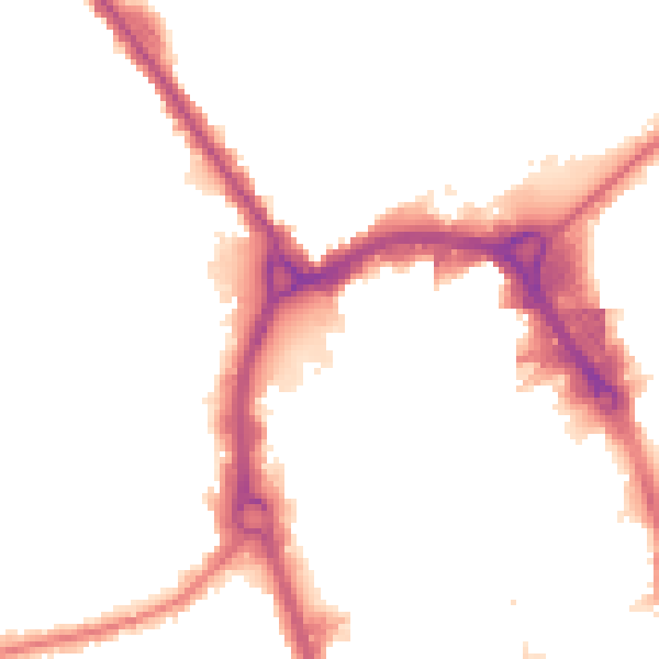 Night-time road noise heatmap for RM1 1BJ